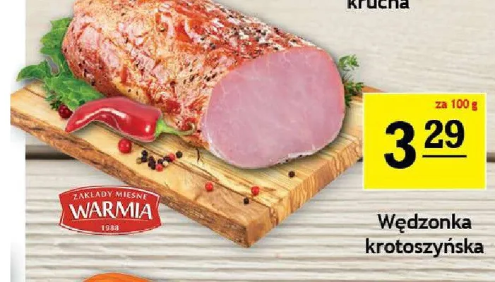 Wędzonka krotoszyńska Warmia promocja w Gram Market