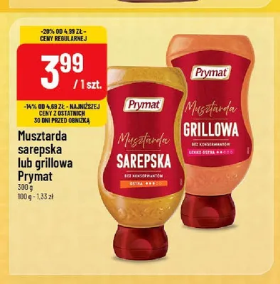 Musztarda sarepska Prymat promocja w POLOmarket