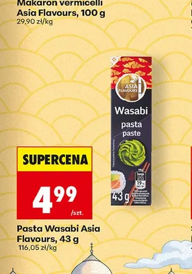 Pasta Wasabi Asia Flavours promocja w Biedronka