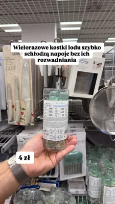 Wielorazowe kostki lodu Pepco Home promocja w Pepco