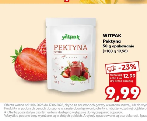 Pektyna Witpak 50 g promocja w Kaufland