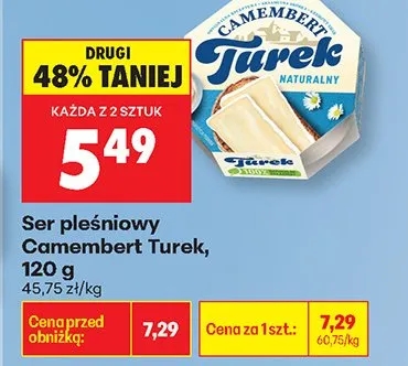 Ser pleśniowy Camembert Tarek promocja w Biedronka