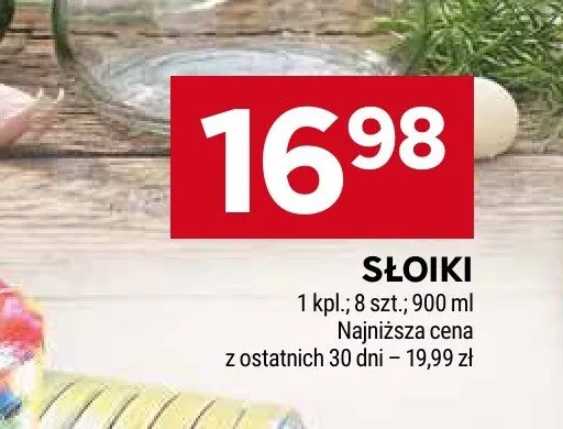 Słoiki 8-pak 900ml promocja w Stokrotka