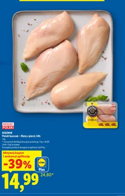 Filety z piersi kurczaka XXL Rzeźnik promocja w Lidl