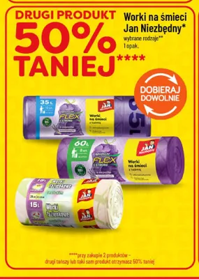 Worki na śmieci 240 l Jan niezbędny promocja w POLOmarket