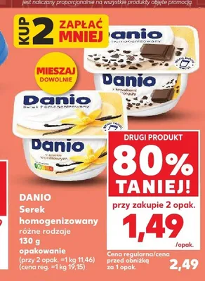 Serek homogenizowany Danio waniliowy promocja w Kaufland