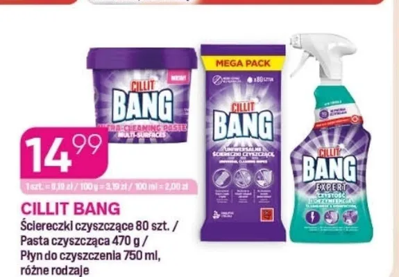 Ściereczki czyszczące Cillit Bang promocja w Drogerie Koliber