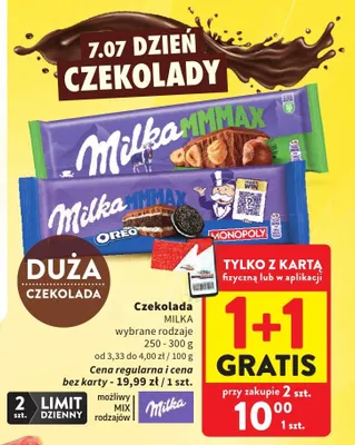 Czekolada Milka MMMAX Oreo promocja w Intermarche