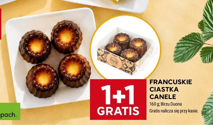 Francuskie ciastka Canele Birzu Duona promocja w Stokrotka