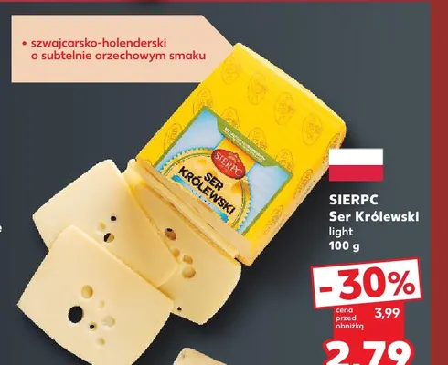 Ser Królewski light Sierpc promocja w Kaufland