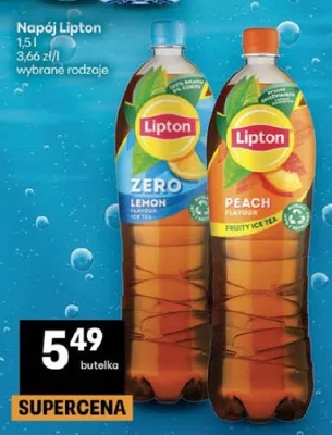 Napój herbaciany Lipton Peach promocja w Delikatesy Centrum