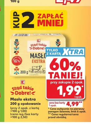 Masło ekstra Stąd takie Dobre! promocja w Kaufland