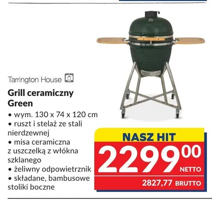 Grill ceramiczny Green Tarrington House promocja w Makro