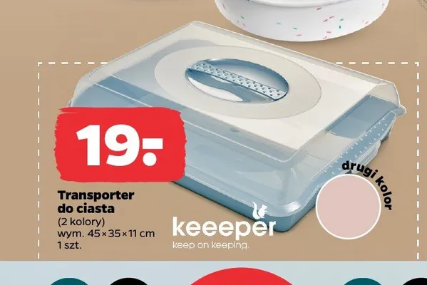 Transporter do ciasta promocja w Netto