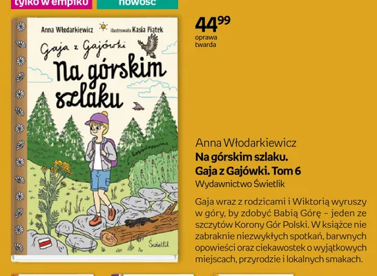 Książka Na górskim szlaku Gaja z Gajówki Tom 6 promocja w Empik