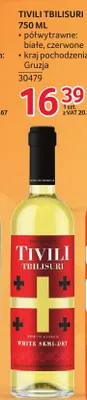 Wino czerwone Tivili Tbilisuri półwytrawne promocja w Selgros
