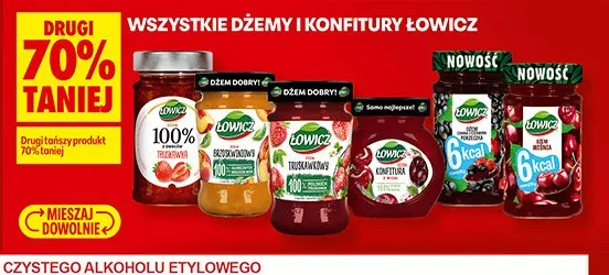 Wszystkie dżemy i konfitury  promocja w Biedronka