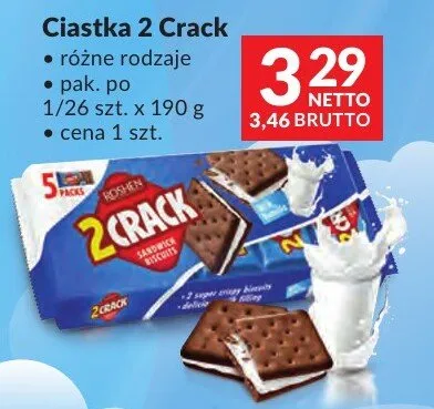 Ciastka 2 Crack Roshen różne rodzaje promocja w Makro