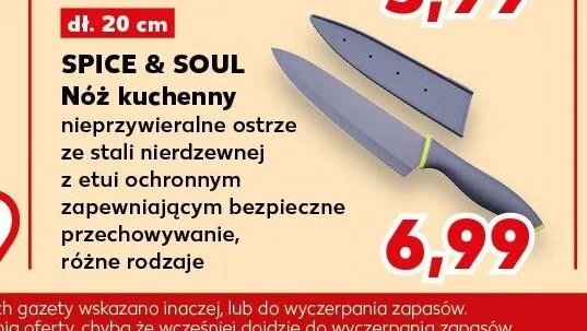 Nóż kuchenny Spice & Soul promocja w Kaufland
