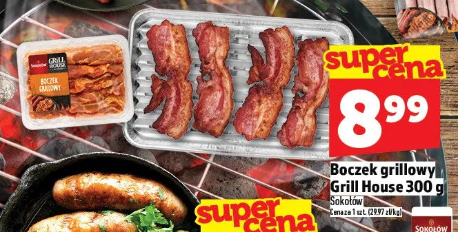 Boczek grillowy Grill House 300g promocja w TOPAZ