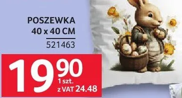 Poszewka 40 x 40 cm promocja w Selgros