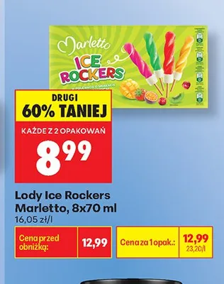 Lody Ice Rockers Marletto promocja w Biedronka