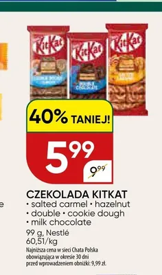 Czekolada KitKat salted carmel promocja w Chata Polska