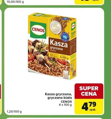 Kasza gryczana Cenos 4-pak 100 g promocja w Carrefour Express