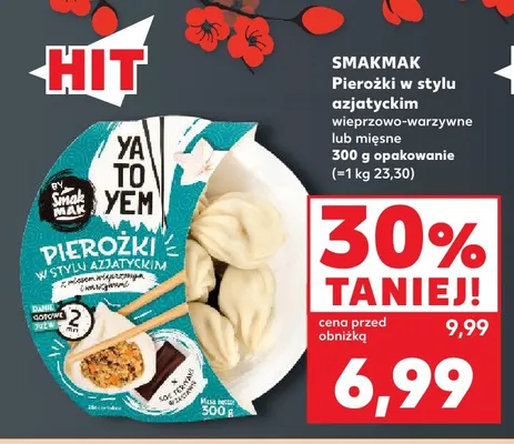 Pierożki w stylu azjatyckim mięsne Smakmak promocja w Kaufland