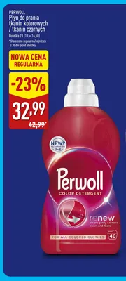 Płyn do prania tkanin kolorowych Perwoll promocja w Aldi