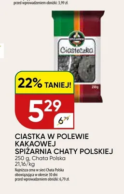 Ciastka w polewie kakaowej Spiżarnia Chaty Polskiej promocja w Chata Polska