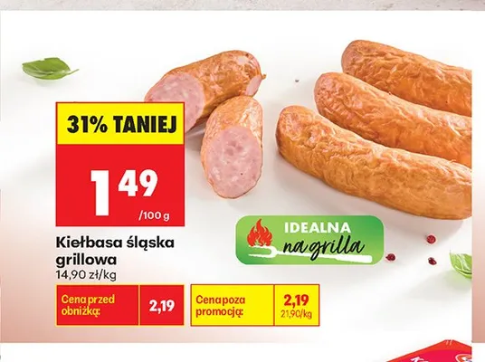 Kiełbasa śląska grillowa promocja w Biedronka