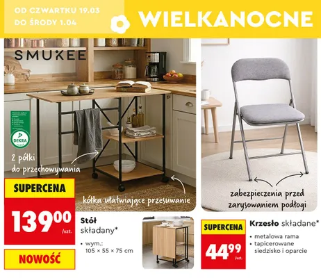 Stół składany promocja w Biedronka