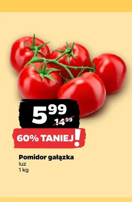Pomidor gałązka promocja w Netto