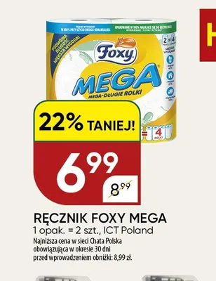 Ręcznik papierowy Foxy Mega promocja w Chata Polska