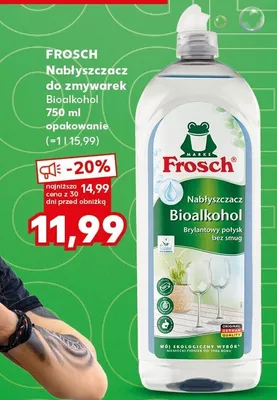 Nabłyszczacz do zmywarek Frosch Bioalkohol promocja w Kaufland