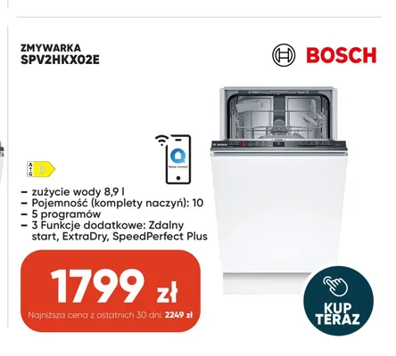 Zmywarka Bosch SPV2HKX02E promocja w Max Elektro
