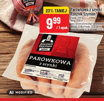 Parówkowa z szynki Rzeźnik Szymon promocja w POLOmarket