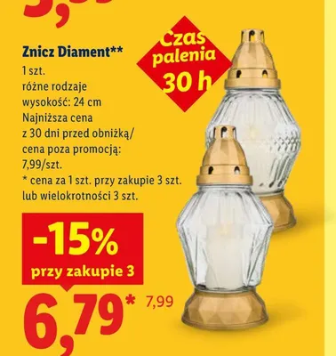 Znicz Diament promocja w Lidl