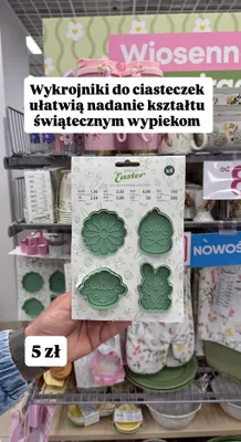 Wykrojniki do ciasteczek wielkanocne promocja w Pepco