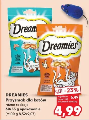 Przysmak dla kotów różne rodzaje 60/55g promocja w Kaufland
