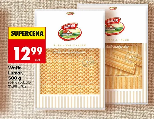 Wafle Lumar promocja w Biedronka