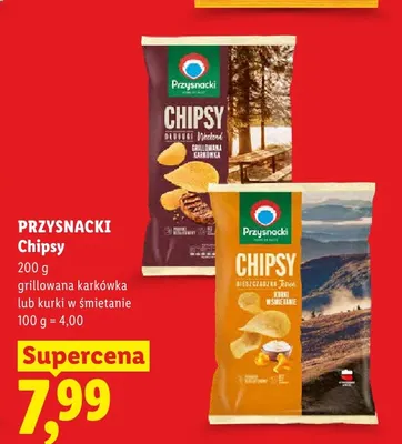 Chipsy kurki w śmietanie Przysnacki promocja w Lidl