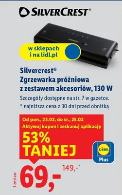 Zgrzewarka próżniowa z akcesoriami, 130 W promocja w Lidl