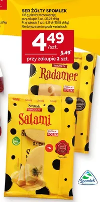 Ser żółty Radamer Spomlek promocja w Stokrotka