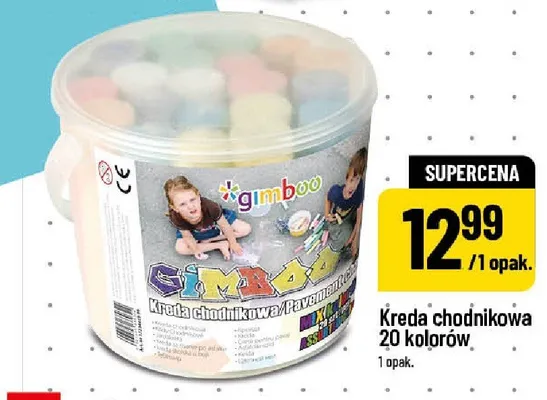 Kreda chodnikowa Gimboo 20 kolorów promocja w POLOmarket