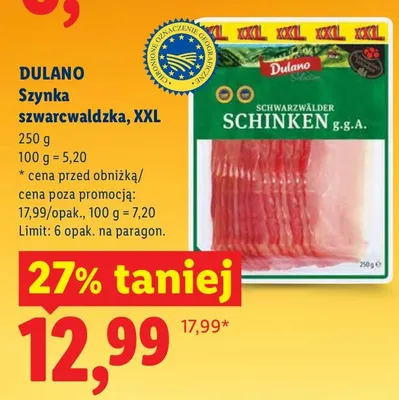 Szynka szwarcwaldzka promocja w Lidl