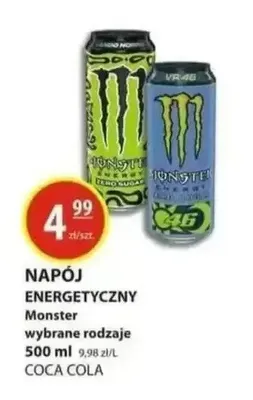 Napój energetyczny Monster wybrane rodzaje promocja w Zielony Koszyk