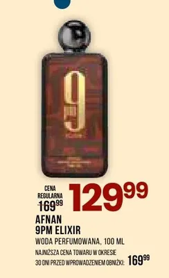 Woda perfumowana Afnan 9PM Elixir promocja w Drogerie Natura