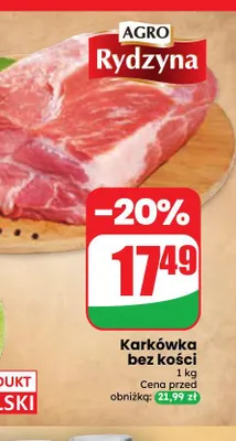 Karkówka bez kości Agro Rydzyna promocja w Dino